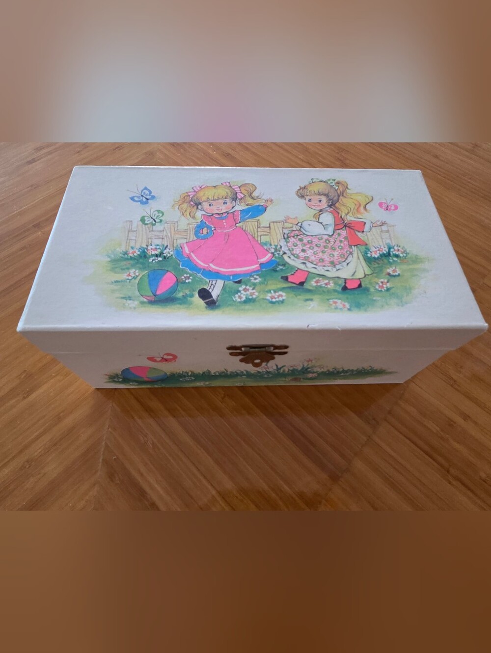 Girls Pink & Blue Jewelry Box